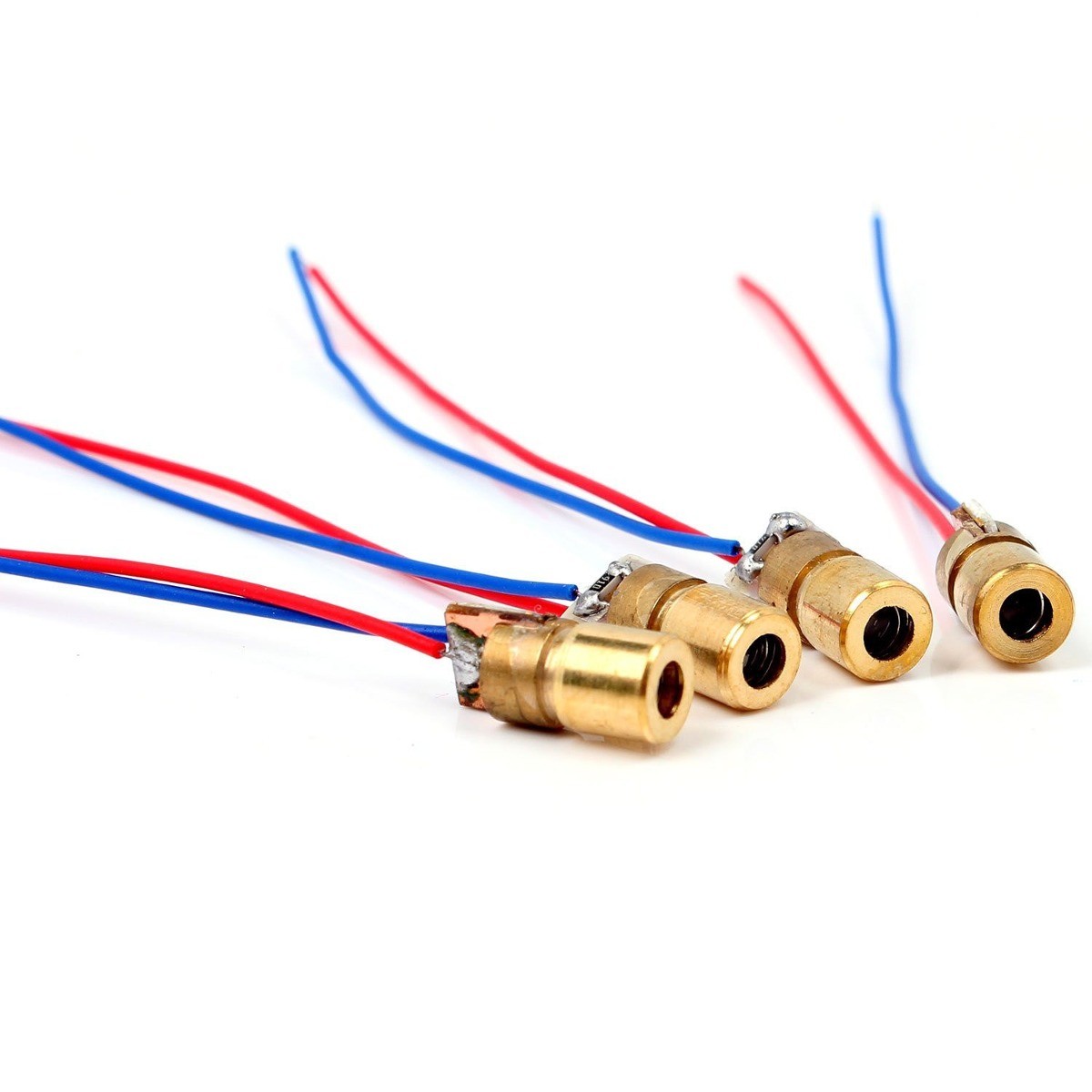 Diodo Láser | 650nm / Rojo | 5V / 5mW | Punto / Salida Continua | 6mm | CE-LED-11