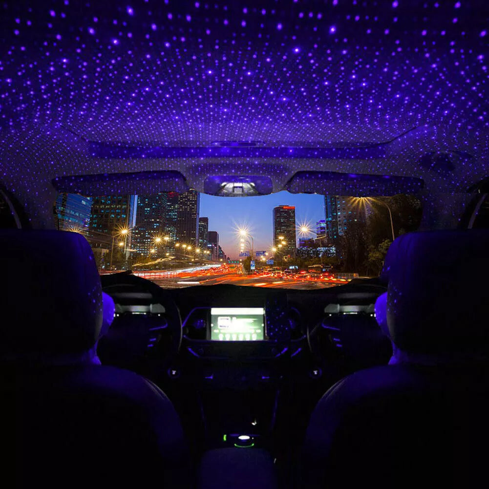 LED Láser de Luz Ambiente / Decorativa | Morado / Rojo | USB / 5V | Punto / Salida Continua | 20cm| CE-LED-13