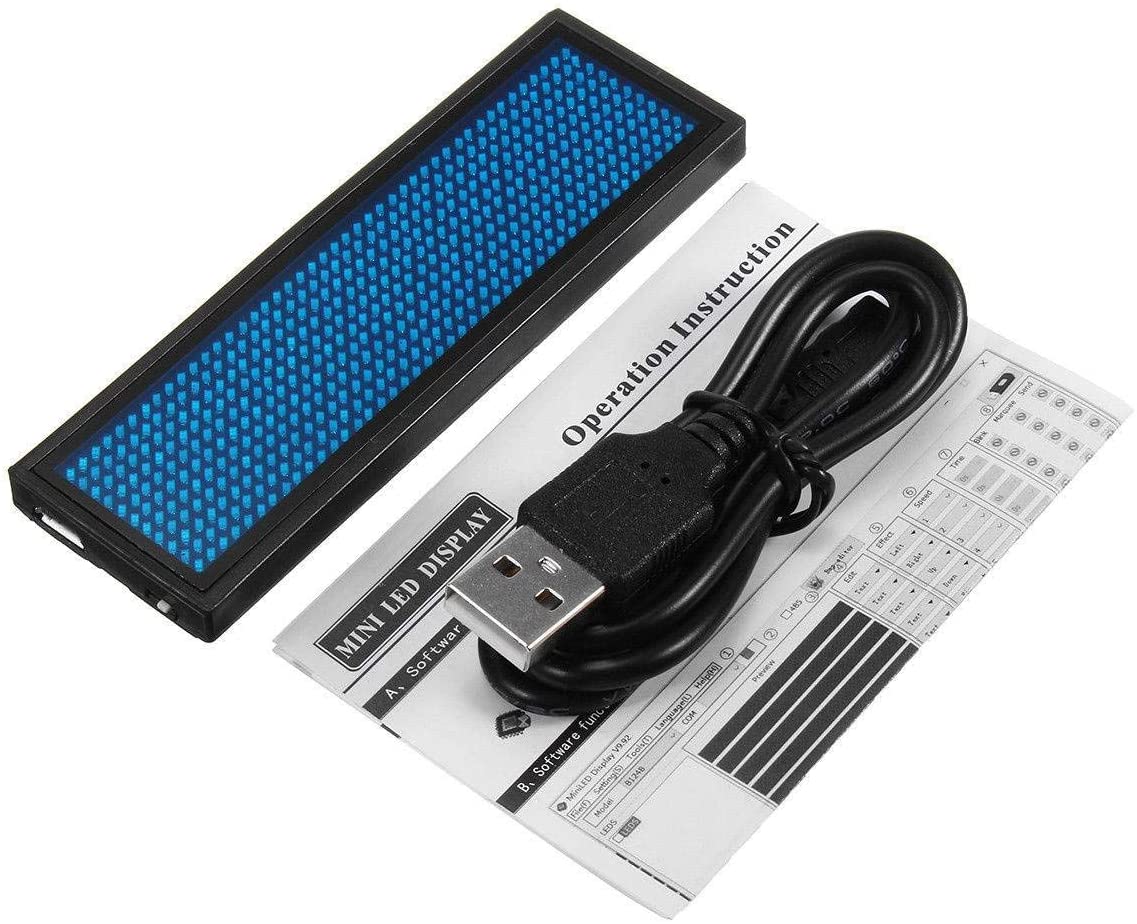 Mini Pantalla Letrero LED USB Recargable en Liquidación - Centroniks