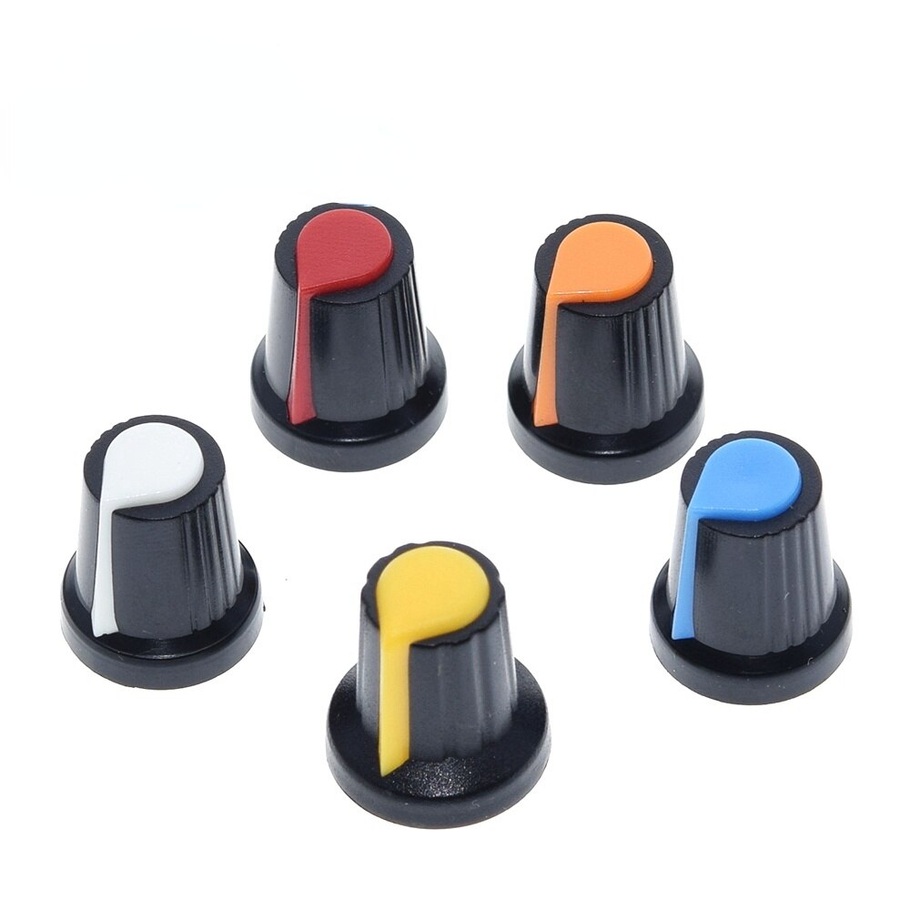 Perillas AG2 para Potenciómetros | 5 Pack | 15mm x 17mm | Plástico | CE-POT-02