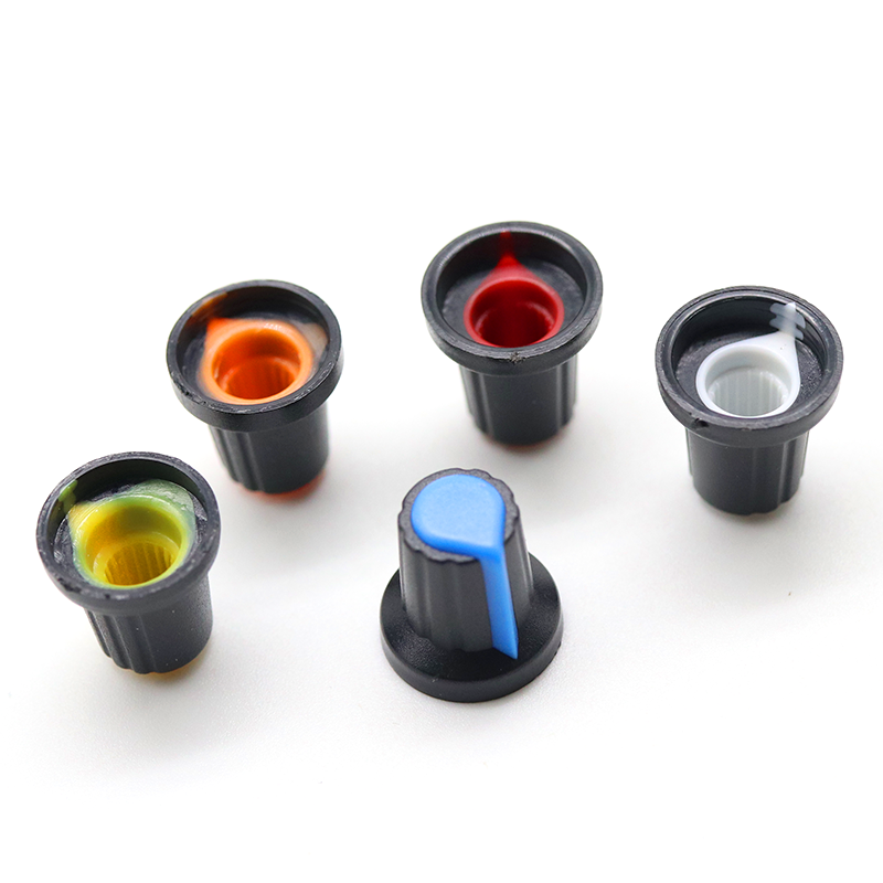 Perillas AG2 para Potenciómetros | 5 Pack | 15mm x 17mm | Plástico | CE-POT-02