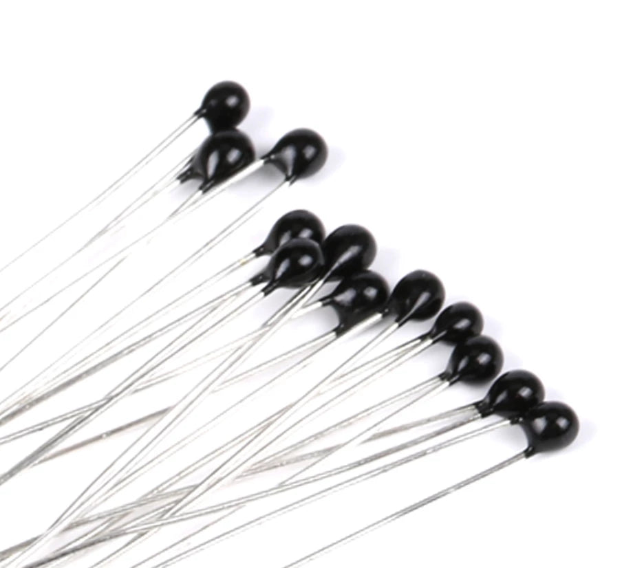 Termistor NTC MF52AT | 10 Pack | 1K / 2K / 3K / 4.7K / 5K / 10K / 20K / 47K / 50K / 100K Ohm | CE-RPC-07