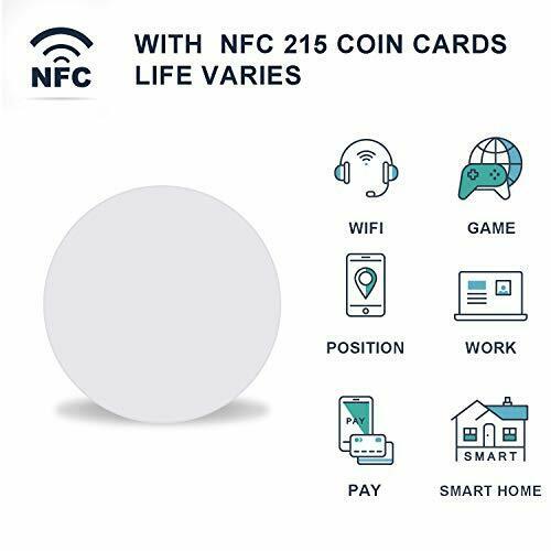 Etiqueta NFC / NTAG215 | 504 bytes | Blanco | 2.5mm / 1mm | Sin Adhesivo / Con Adhesivo | CE-TAG-01