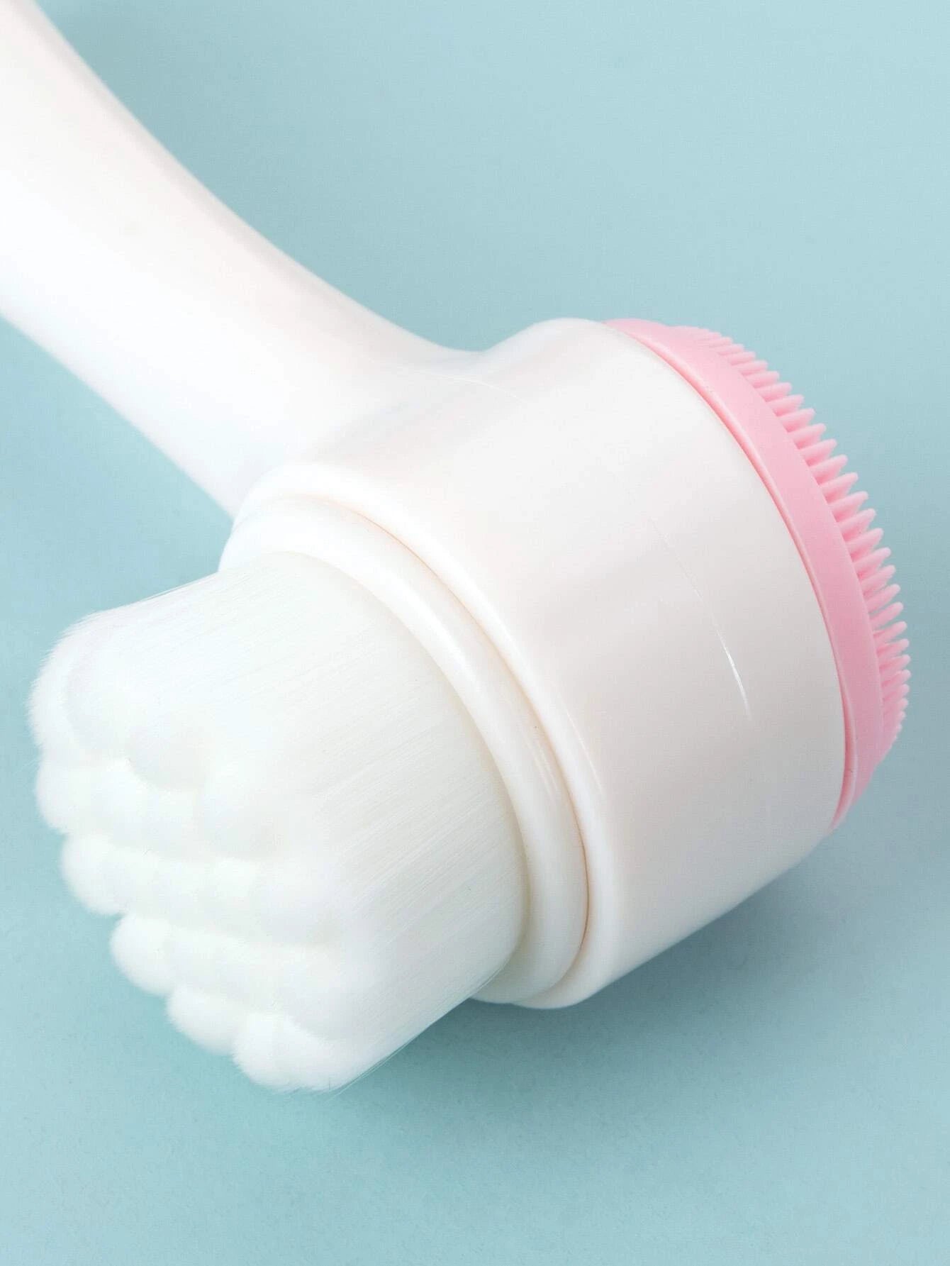 Cepillo / Limpiador Facial de Doble Cara | Rosado-Blanco | ABS | CHO-CPE-04