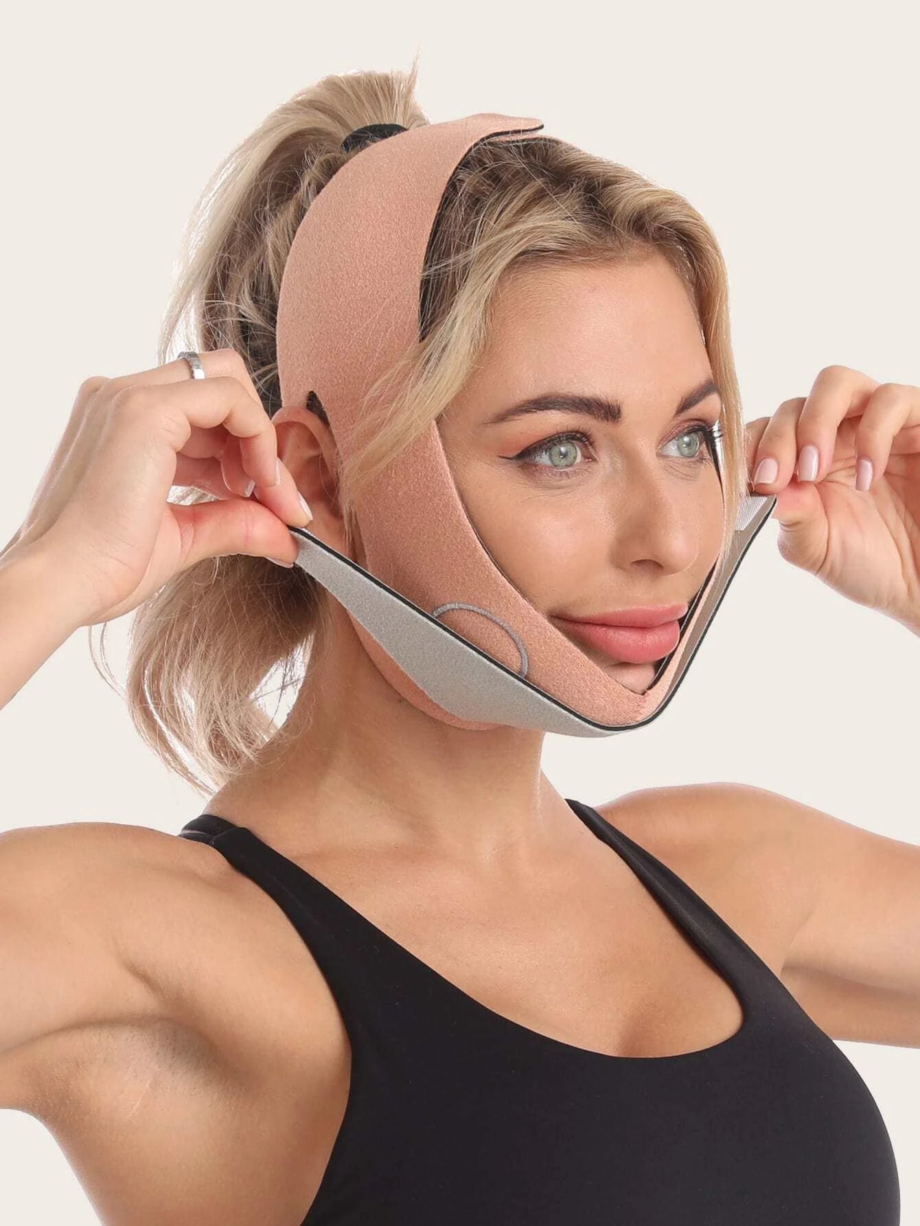 Vendaje Adelgazante Facial / Reductor de Papada | Ajustable | Poliéster | CHO-CPE-06