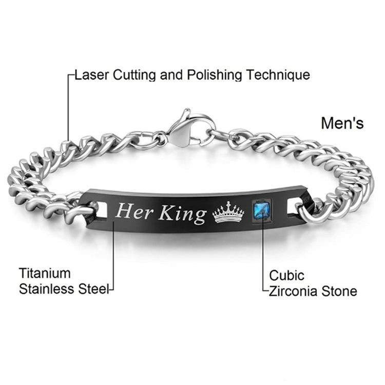 Pulsera | His Queen / Her King | CJM-PUL-01