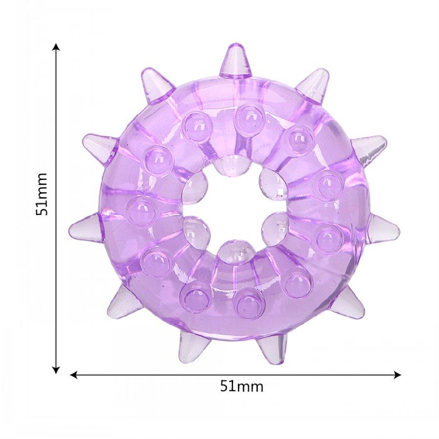 Anillo Retardador | Texturas | Rosado / Transparente / Celeste / Morado / Negro | CJS-AN-04