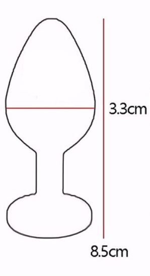 Butt Plug - Tapón Anal | 8.5cm / 3.3cm | Rojo / Negro / Morado / Rosado | Silicona - Flexible | CJS-AP-05