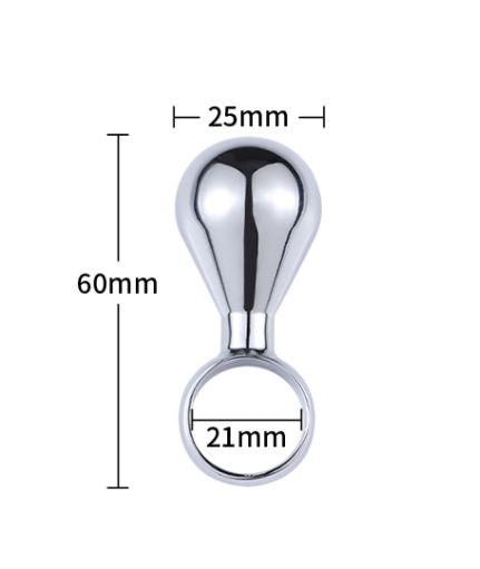 Plug Anal - Anillo | Acero Inoxidable | 6cm / 2.5cm | CJS-AP-18