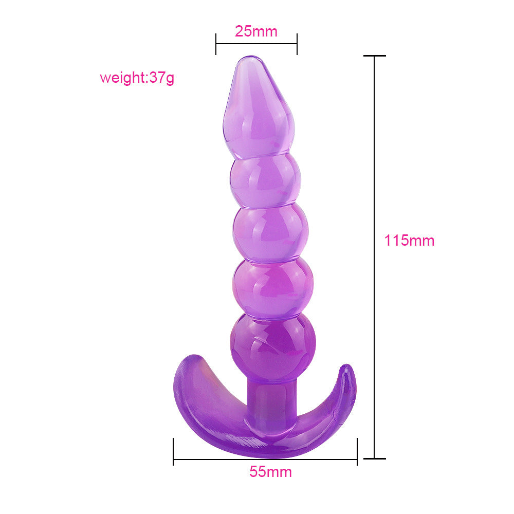 Butt Plug - Tapón Anal | 11.5cm / 2.5cm | Rosado / Morado | Silicona | CJS-AP-22