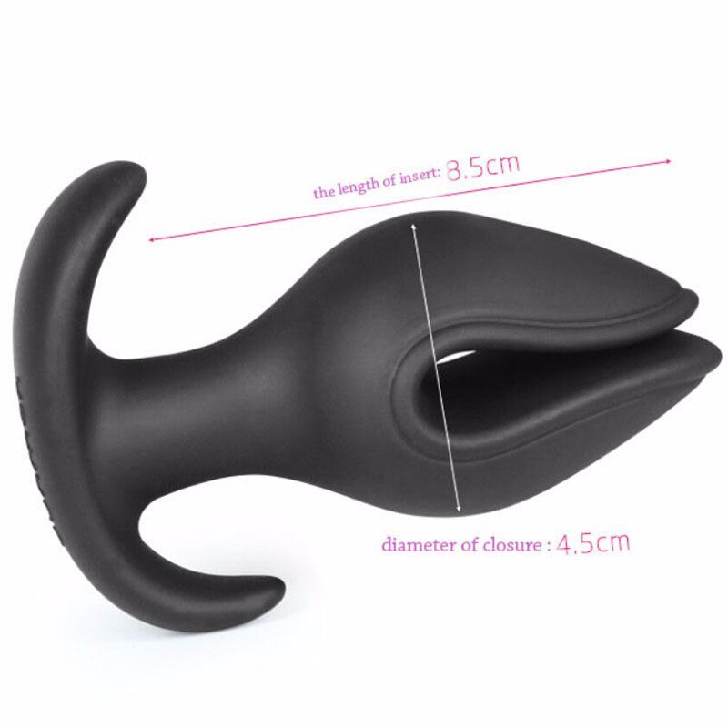 Butt Plug - Tapón Anal | Tipo V | 9.5cm / 7.5cm / 4.5cm | Negro | Silicona | CJS-AP-30