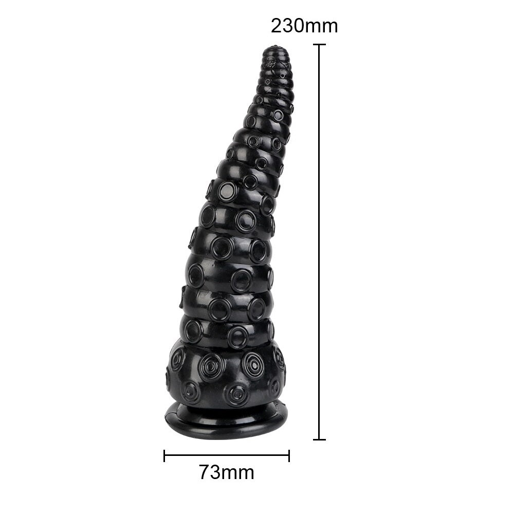Butt Plug - Tapón Anal | S / M / L | Tentáculo | Negro | TPE | CJS-AP-38