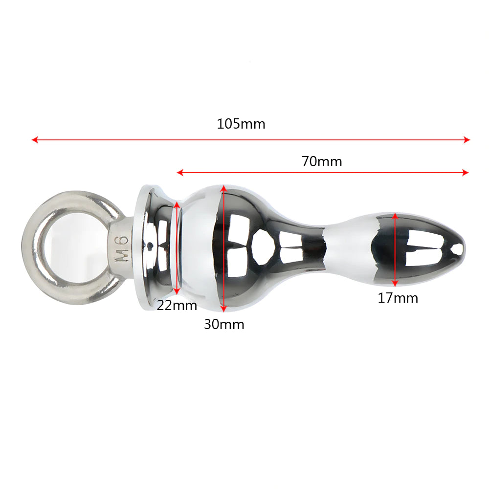 Plug Anal - Anillo | Acero Inoxidable | 10.5cm / 3cm | CJS-AP-43
