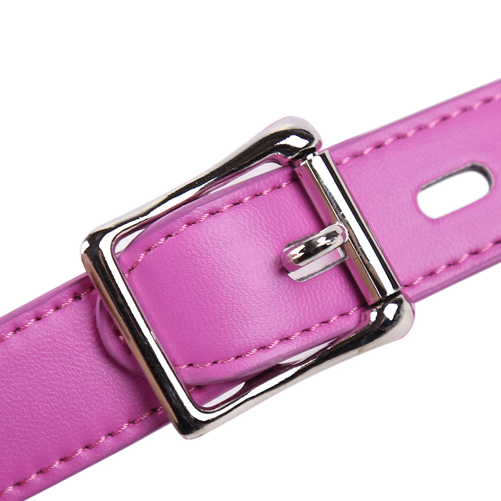 Arnés de Cabeza con Bozal | BDSM | Negro / Rosado / Morado | CJS-AR-04