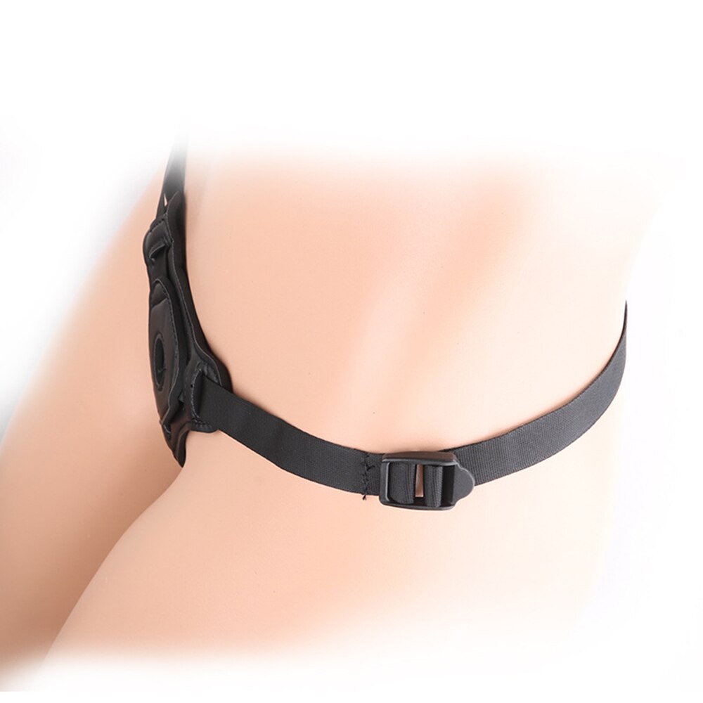 Strap On - Arnés | No Incluye Consolador | Negro | Ajustable | Nylon / Cuerina | CJS-AR-08