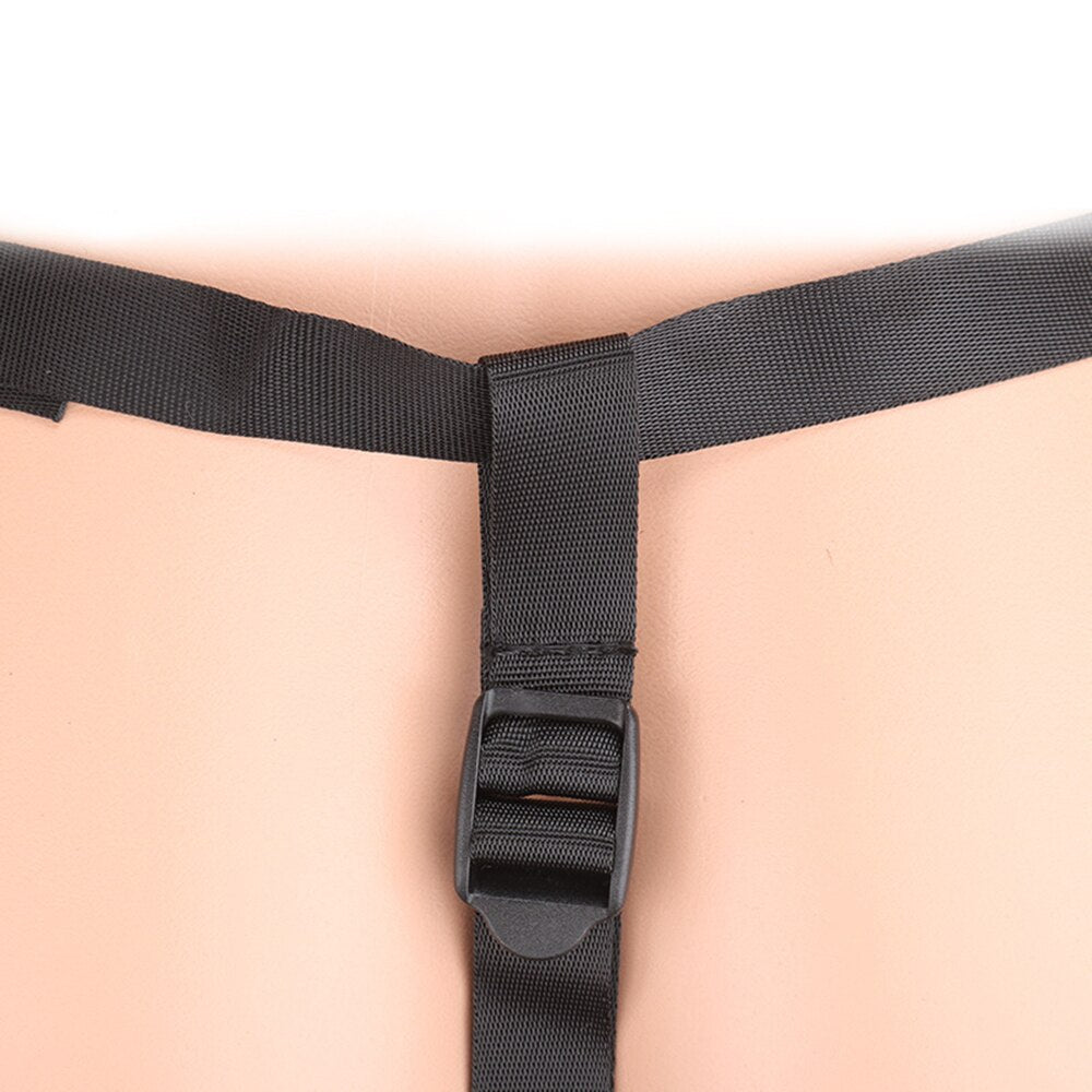 Strap On - Arnés | No Incluye Consolador | Negro | Ajustable | Nylon / Cuerina | CJS-AR-08