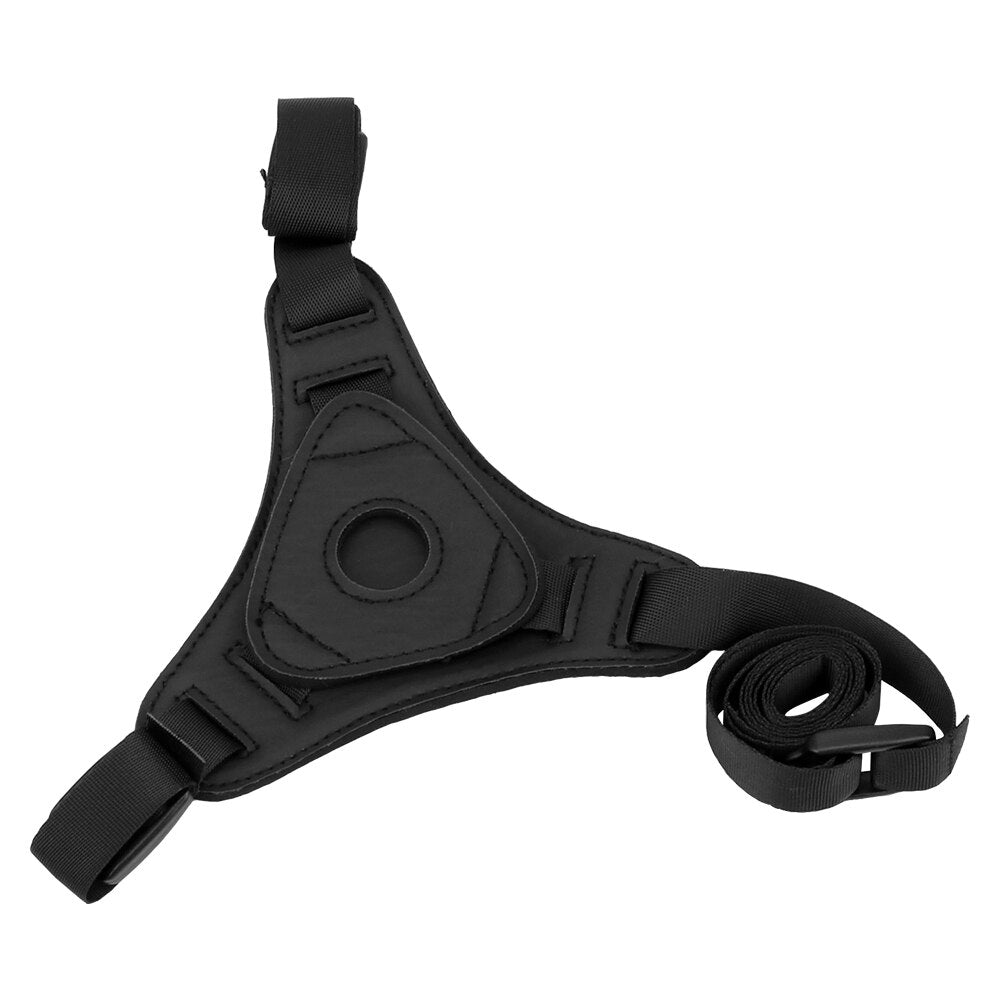 Strap On - Arnés | No Incluye Consolador | Negro | Ajustable | Nylon / Cuerina | CJS-AR-08