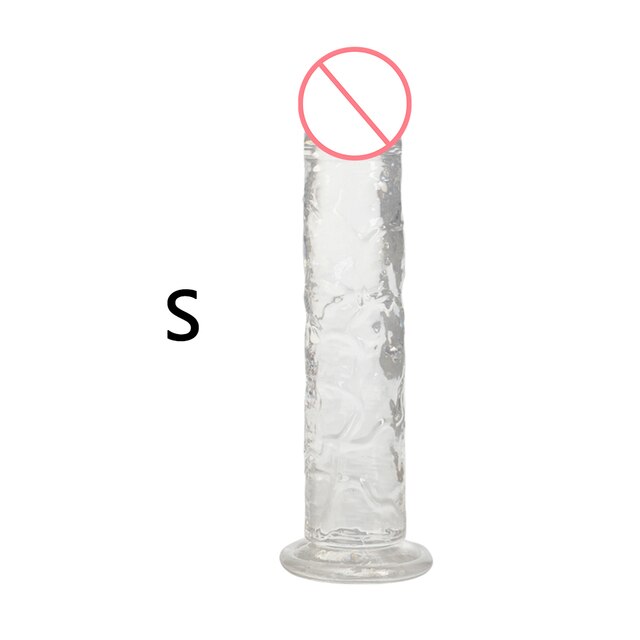 Dildo - Consolador | 18cm / 3.2cm | Rosado / Morado / Transparente | TPE - Flexible | CJS-CO-02