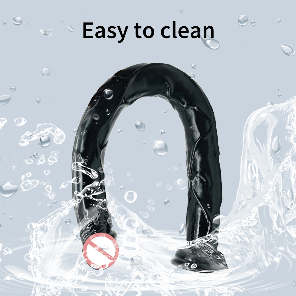 Dildo - Consolador | 50cm / 3.5cm | Negro | PVC - Flexible | CJS-CO-07