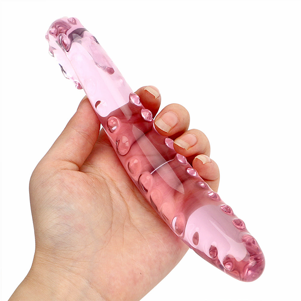 Dildo - Consolador | Curvo | Rosado / Transparente | Vidrio | 17cm / 3 –  Centroniks | Costa Rica