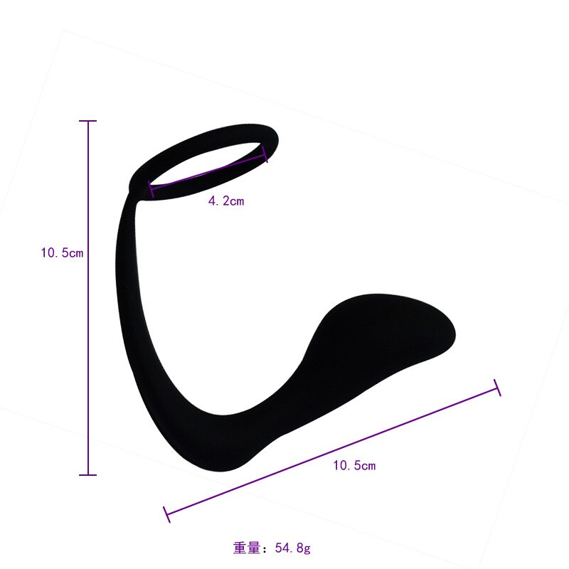 Estimulador de Próstata | Negro | Silicona | CJS-EP-01