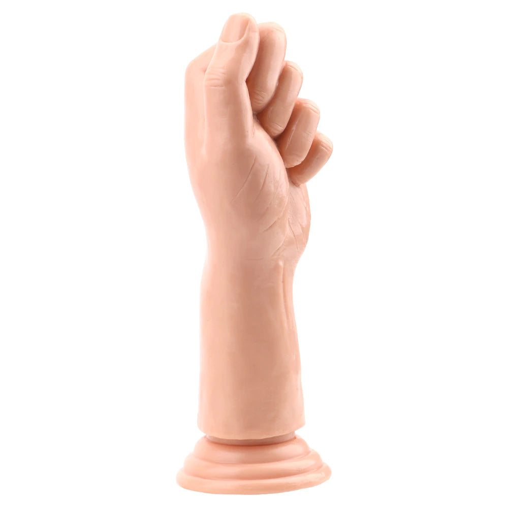 Dildo - Consolador / Mano | 23cm / 9cm | Negro / Carne | Fisting | BDSM | Silicona | CJS-FIS-01