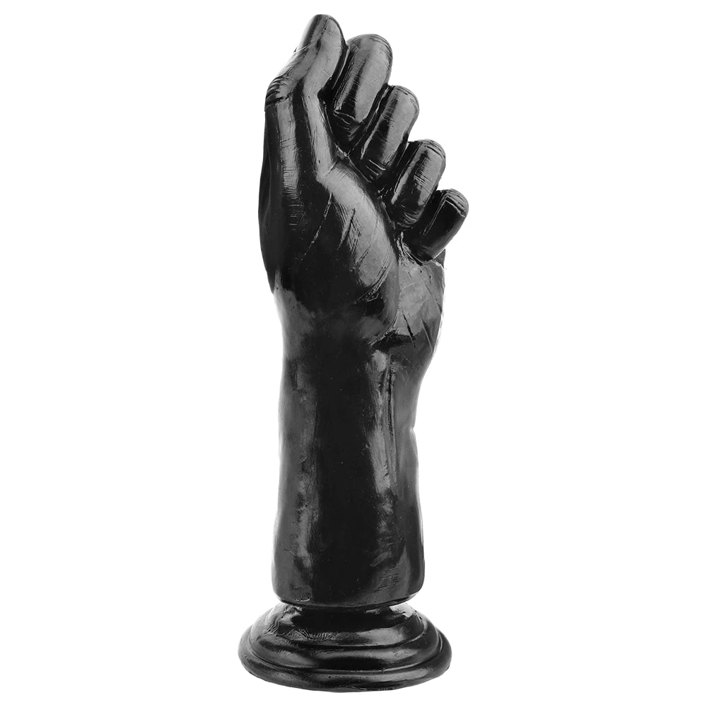 Dildo - Consolador / Mano | 23cm / 9cm | Negro / Carne | Fisting | BDSM | Silicona | CJS-FIS-01