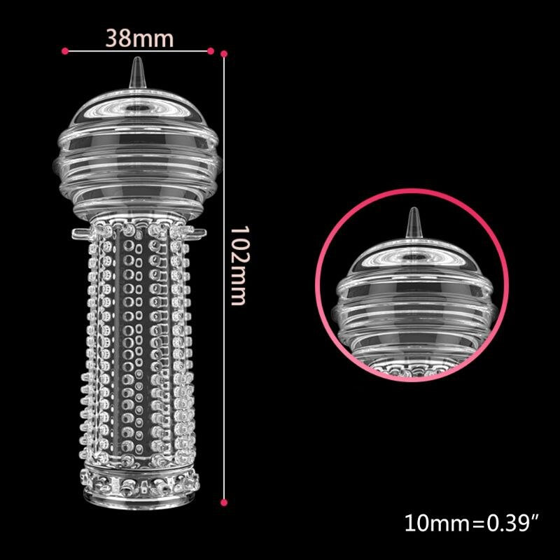 Funda para Pene | Transparente | 10cm / 3.8cm | Gel de Sílice | CJS-FU-04