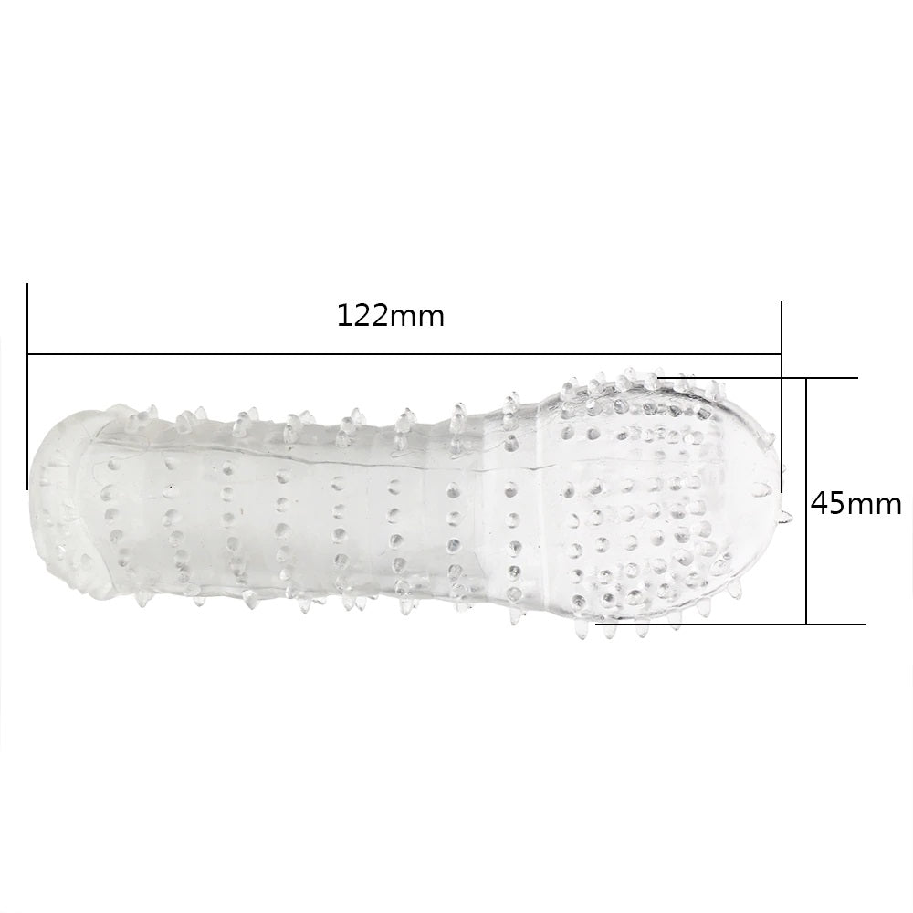Funda para Pene | Transparente | 12.2cm / 4.5cm | Silicona | CJS-FU-07