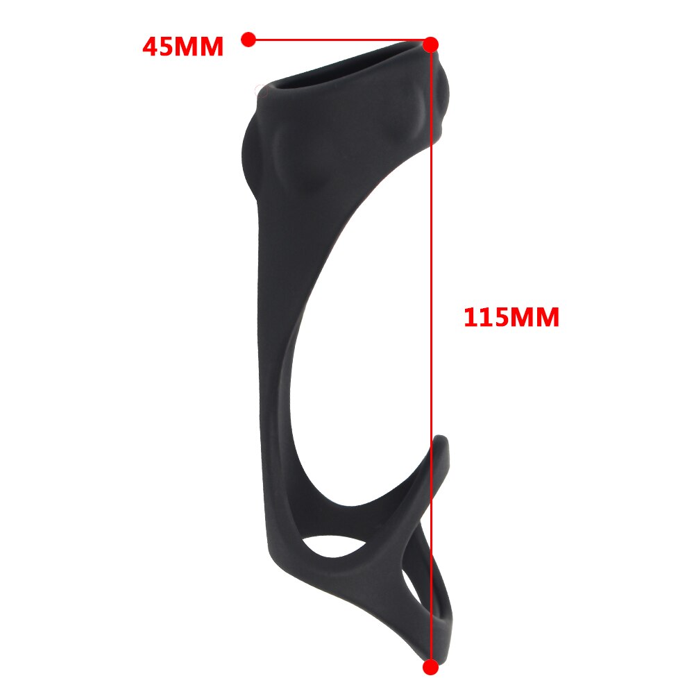 Funda para Pene | 11.5cm / 4.5cm | Negro | Silicona | CJS-FU-10