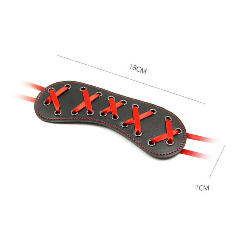 Antifaz / Máscara | Negro-Rojo | BDSM | 18cm / 7cm | CJS-MB-01