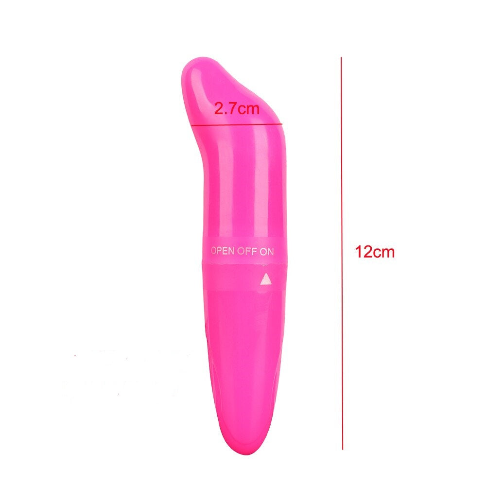 Vibrador - Delfín | 12cm / 2.7cm | Punto G | Celeste / Rosado / Naranja | ABS | CJS-VI-03