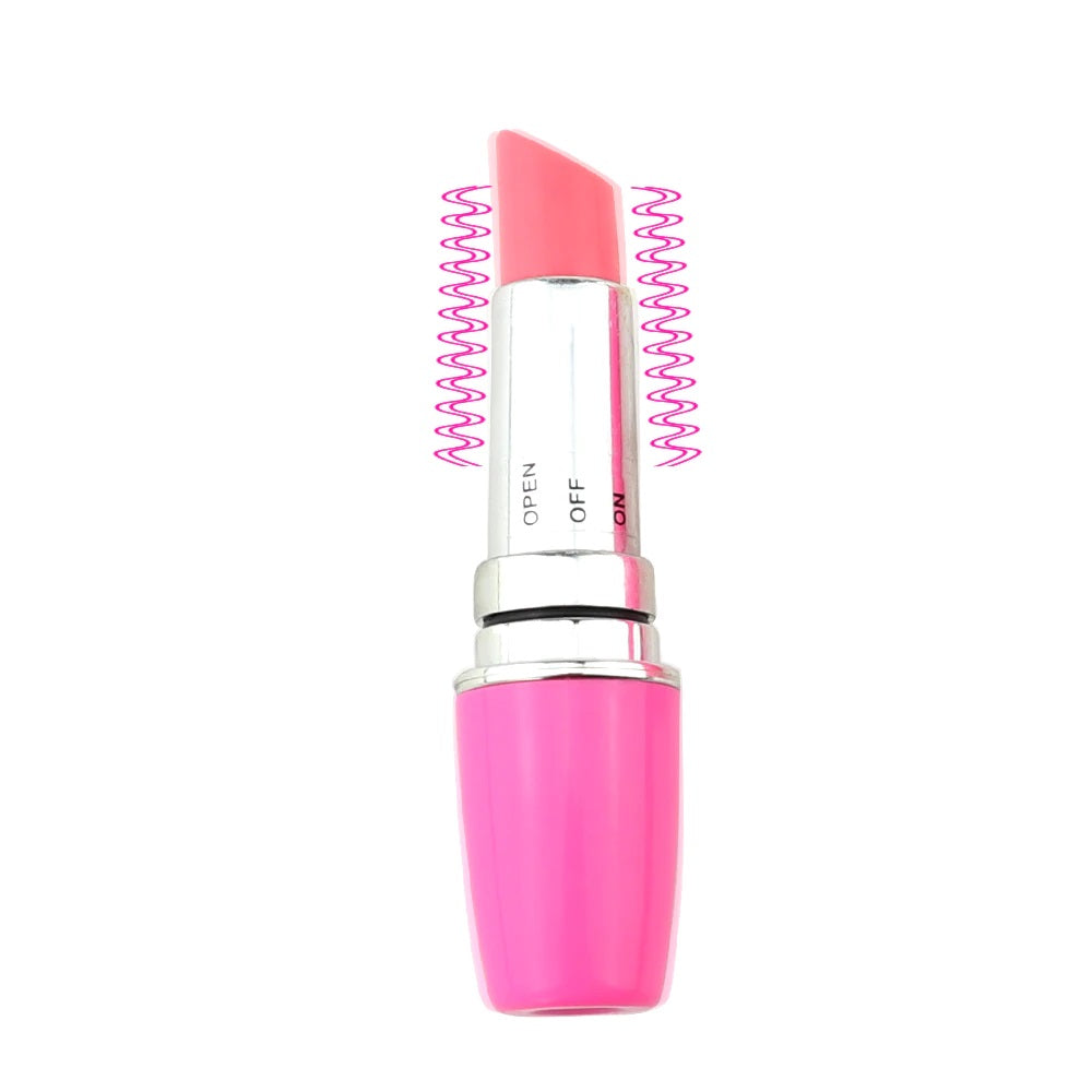Vibrador - Labial | 9.5cm / 2.4cm | Rosado | ABS | CJS-VI-10