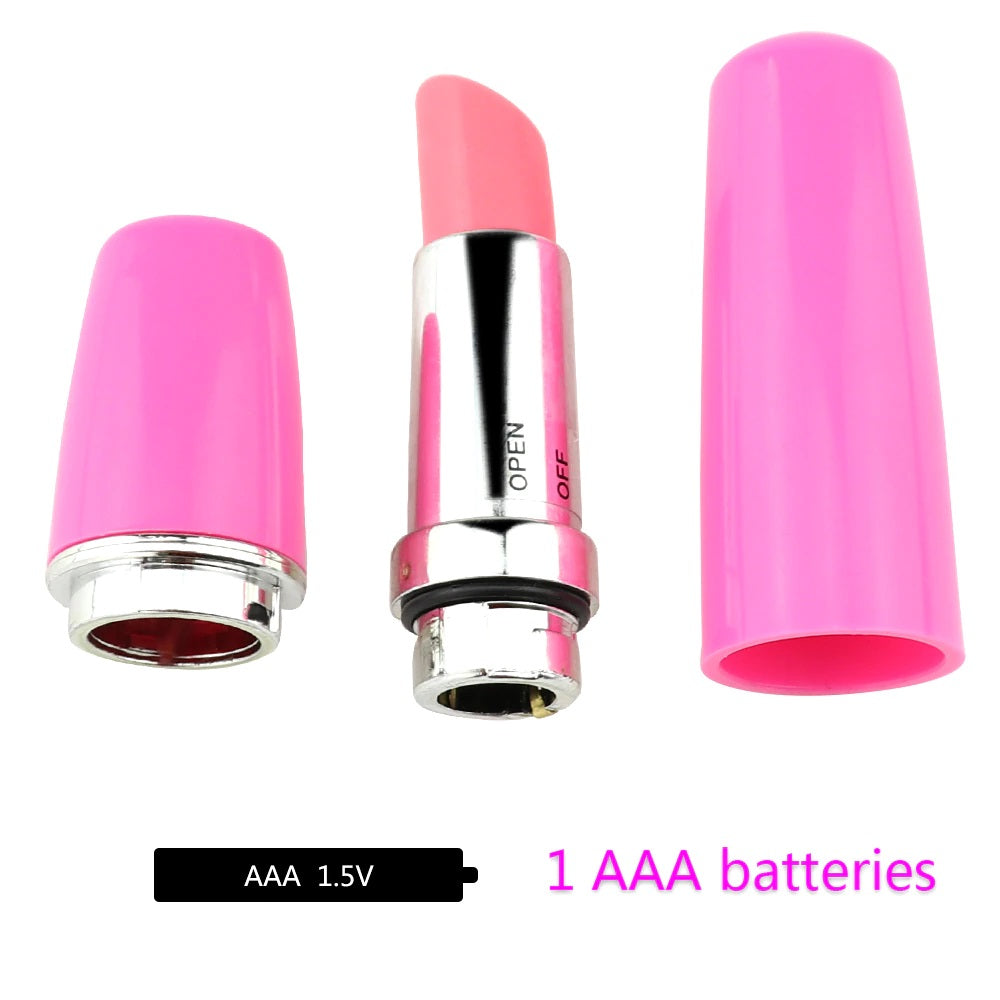 Vibrador - Labial | 9.5cm / 2.4cm | Rosado | ABS | CJS-VI-10