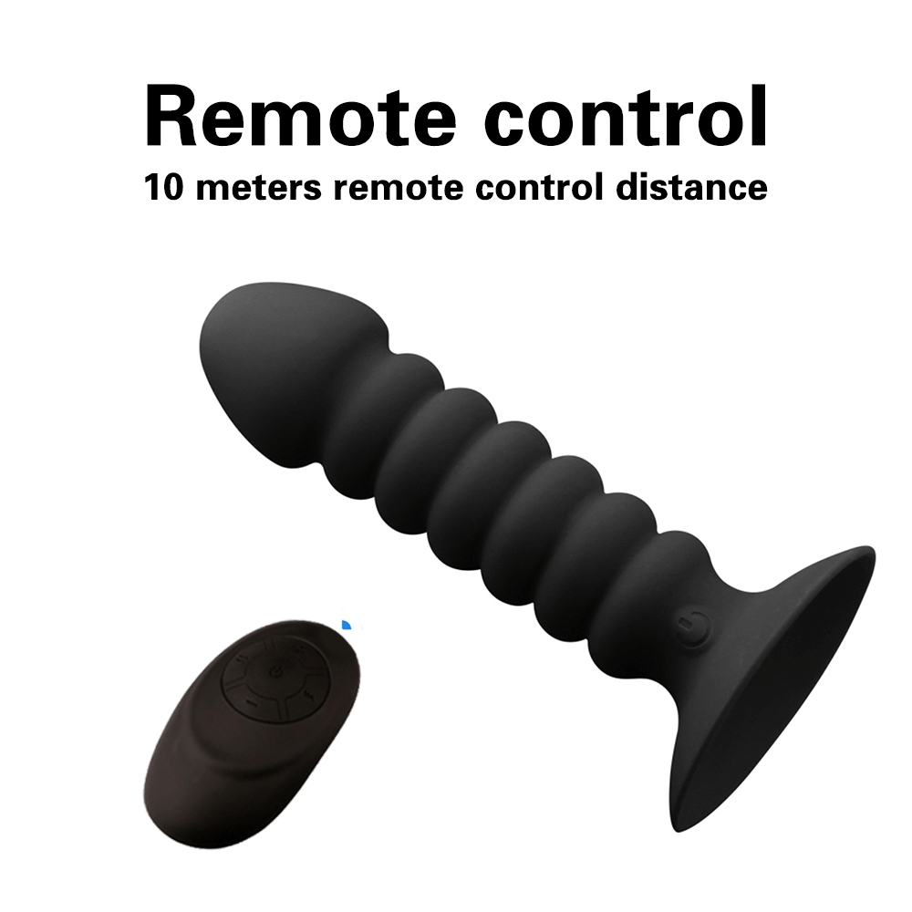Plug / Vibrador Anal | Control Inalámbrico | Recargable / USB | 11.3cm / 2.8cm | Negro | Silicona | CJS-VI-21