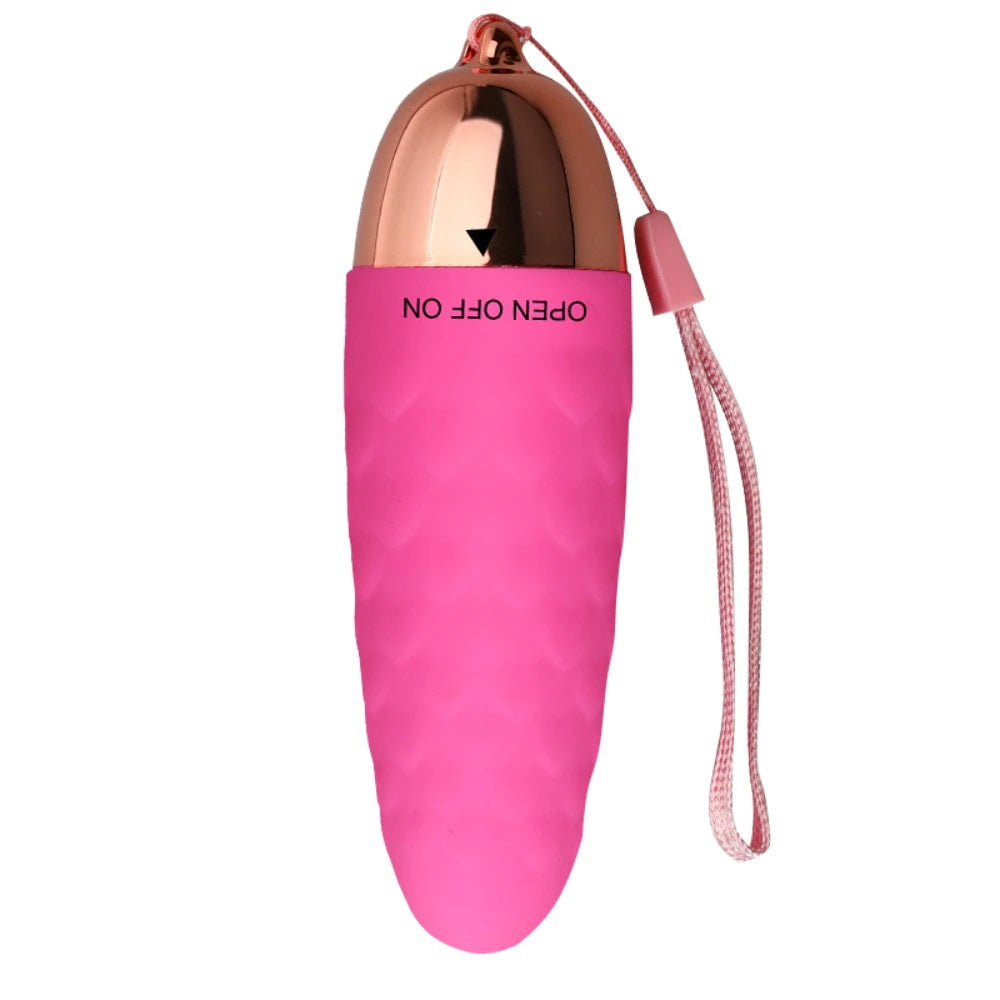 Vibrador Huevo | 10.8cm / 3.4cm | Plateado / Dorado | CJS-VI-26