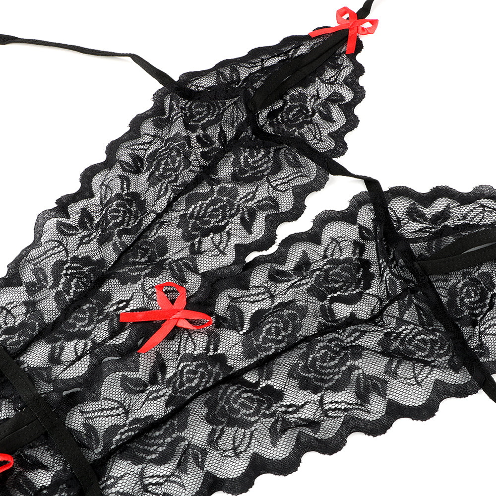 Body | Negro / Rojo | Talla Única | CL-BO-06