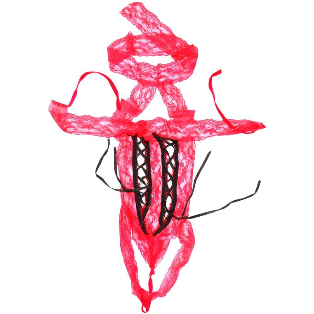 Body | Negro / Rojo / Fucsia | Talla Única | Poliéster / Encaje | CL-BO-15