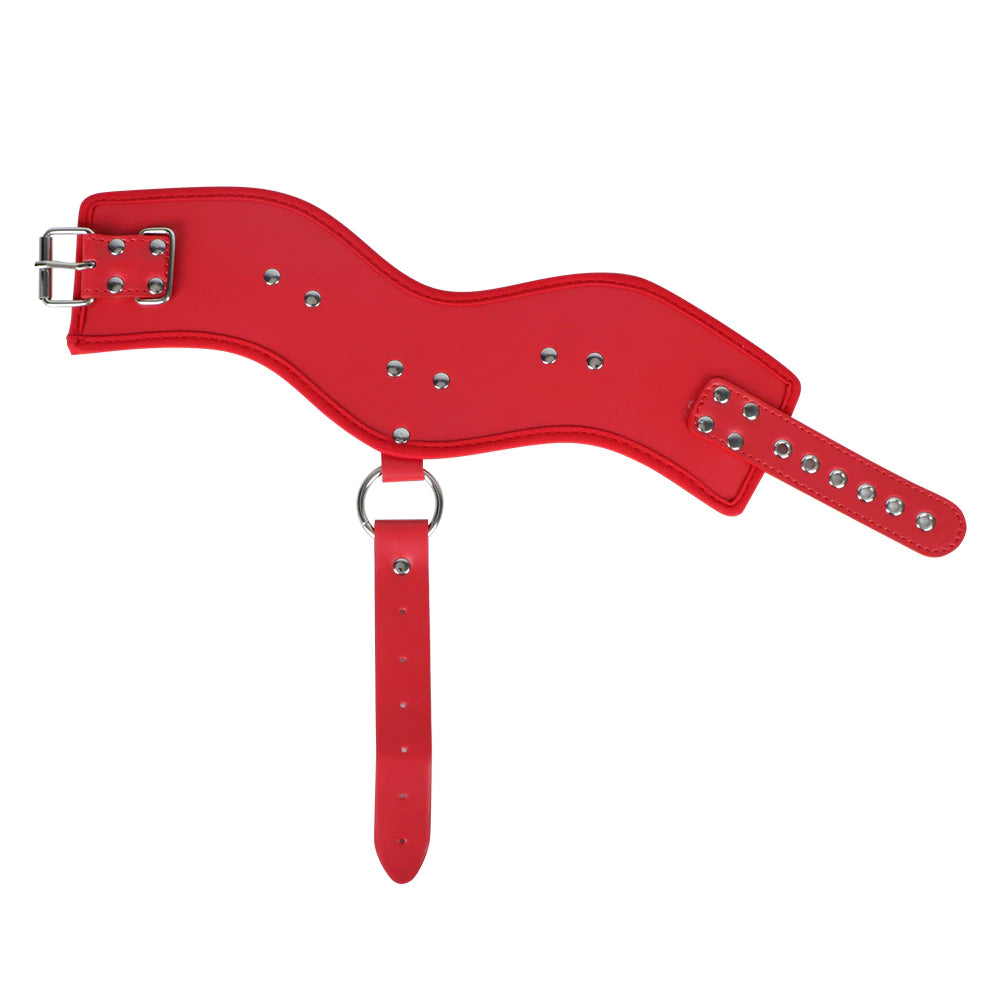 Body / Camisa de Fuerza | BDSM / Bondage | Rojo | Talla Única / Ajustable | Cuerina | CL-BO-44