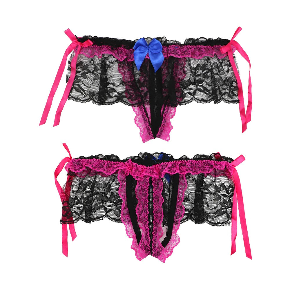 Calzón | Rojo-Negro / Fucsia-Negro | Talla Única | Spandex | CL-CA-01