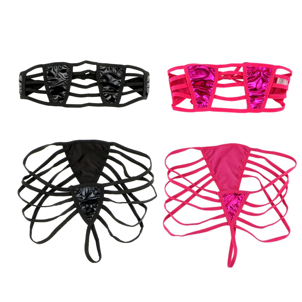 Conjunto | 2 Piezas | Negro / Fucsia | Talla Única | CL-CO-02
