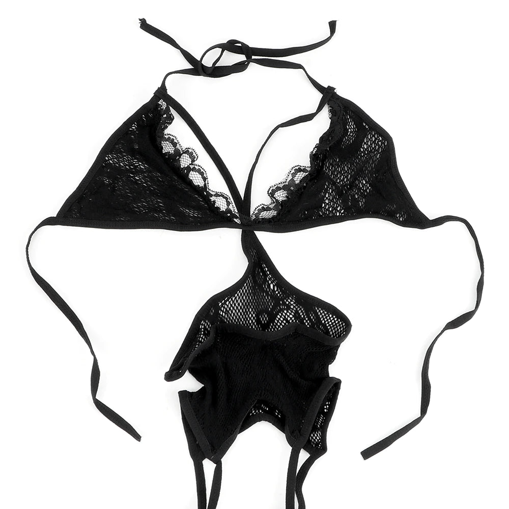 Catsuit / Liguero | Negro | Talla Única | CL-CS-04