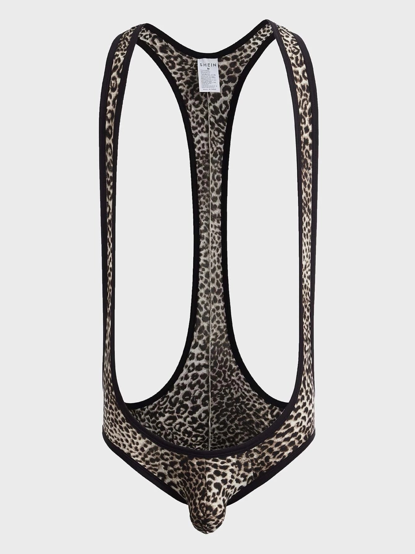 Disfraz | Leopardo / Tirantes | XXL | Hombre | Poliéster / Elastano | CL-DI-27