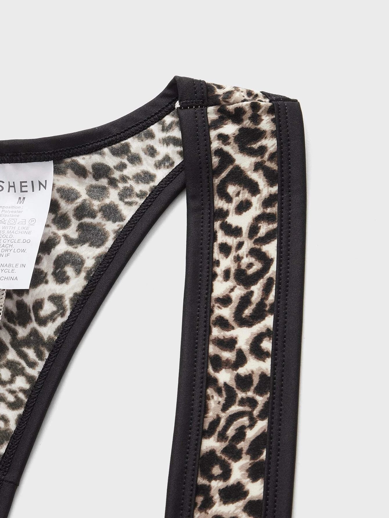 Disfraz | Leopardo / Tirantes | XXL | Hombre | Poliéster / Elastano | CL-DI-27
