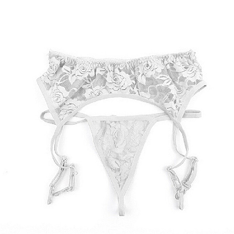 Liguero + Hilo | Blanco / Negro | Talla Única | CL-LI-06