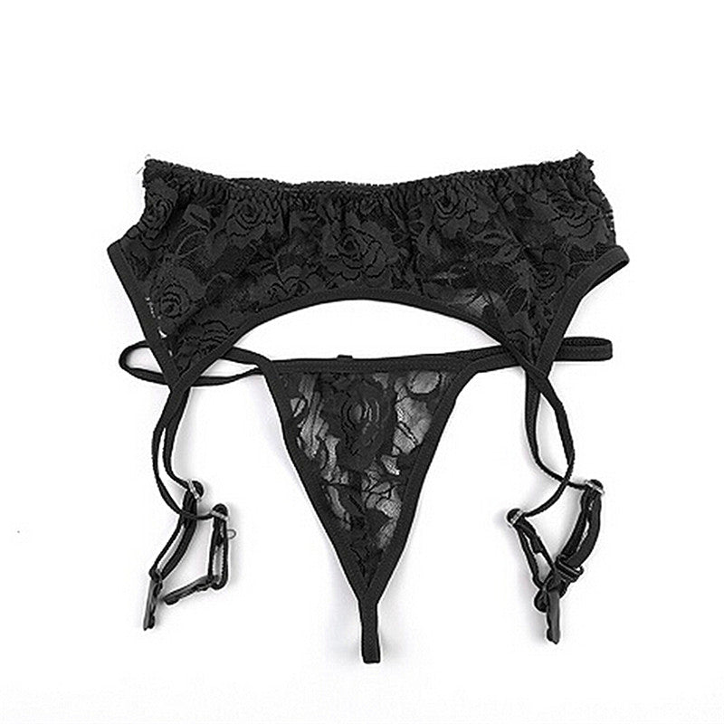 Liguero + Hilo | Blanco / Negro | Talla Única | CL-LI-06