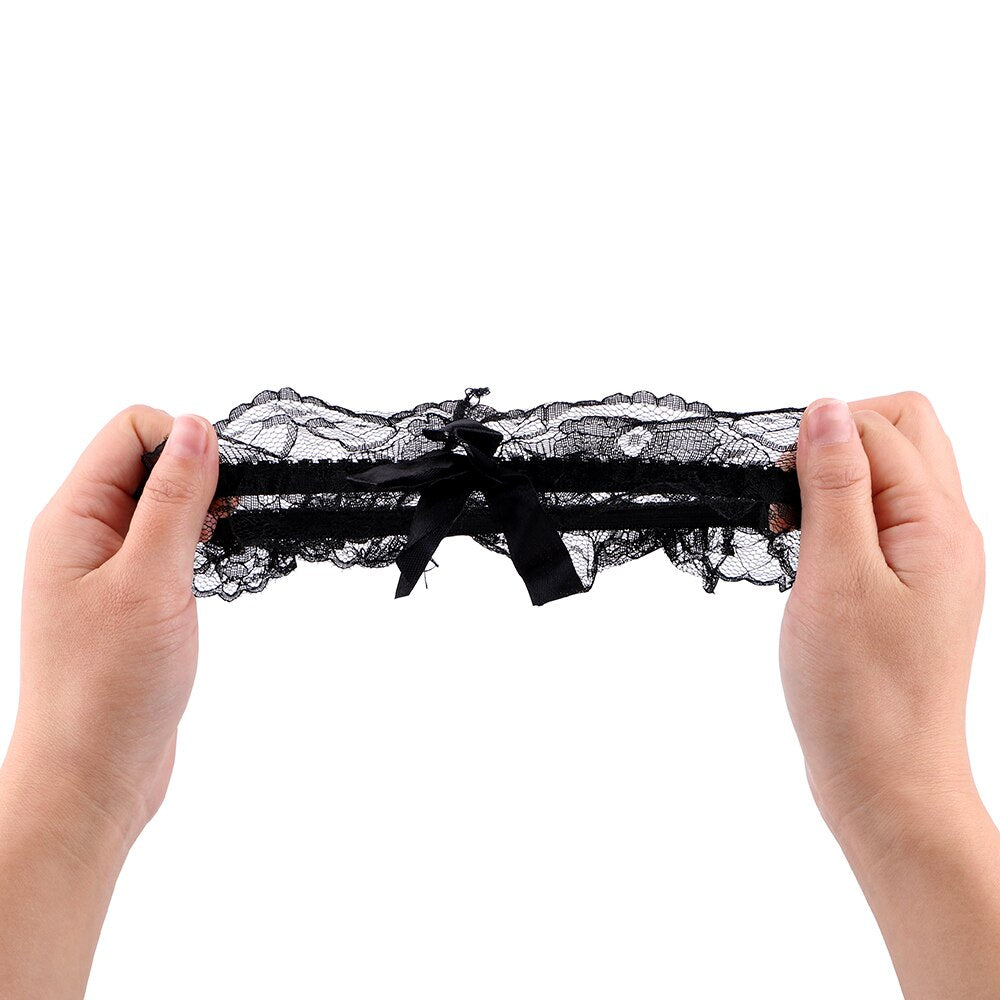 Liga para Pierna | Negro | Talla Única | Encaje | CL-LL-01