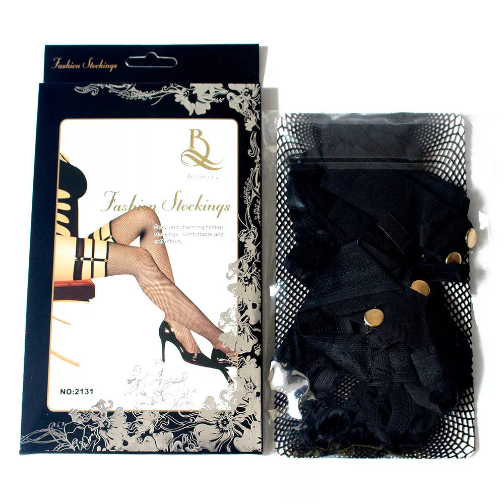 Pantimedias | Negro | Malla | Talla Única | Poliéster | CL-PA-11