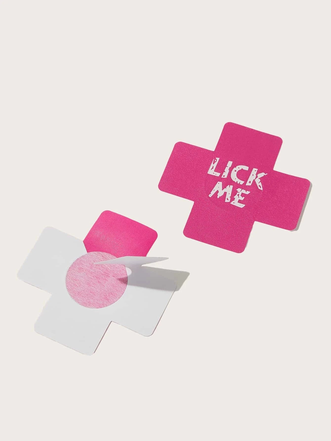 Parches para Pezones | Kiss Me / Lick Me / Love Me | Negro / Rosado / Blanco | CL-PE-03