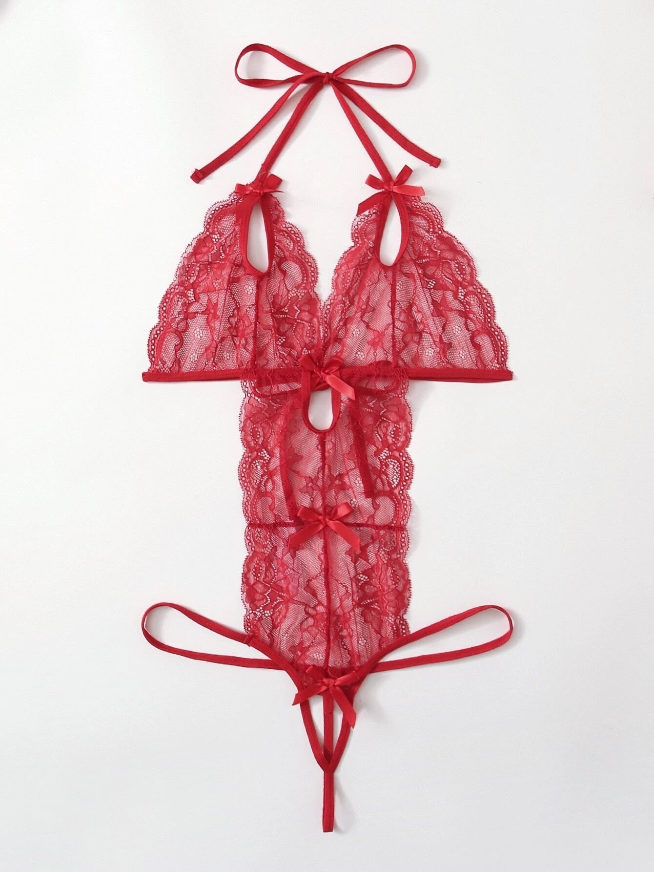 Body | Rojo | Talla Plus - 1XL / 2XL / 3XL / 4XL | Encaje | CLP-BO-01